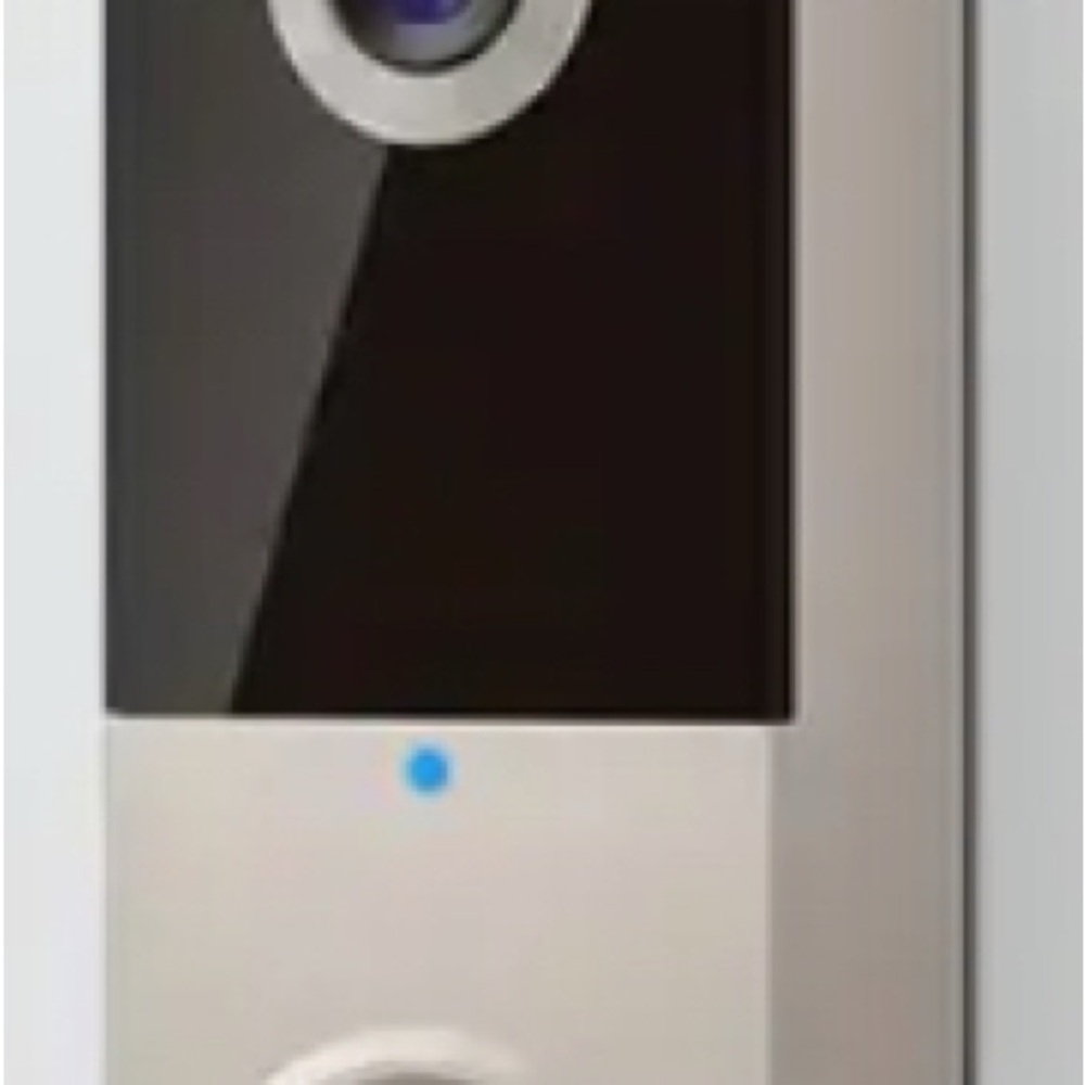 Smart Video Doorbell with Camera - Silver and Black